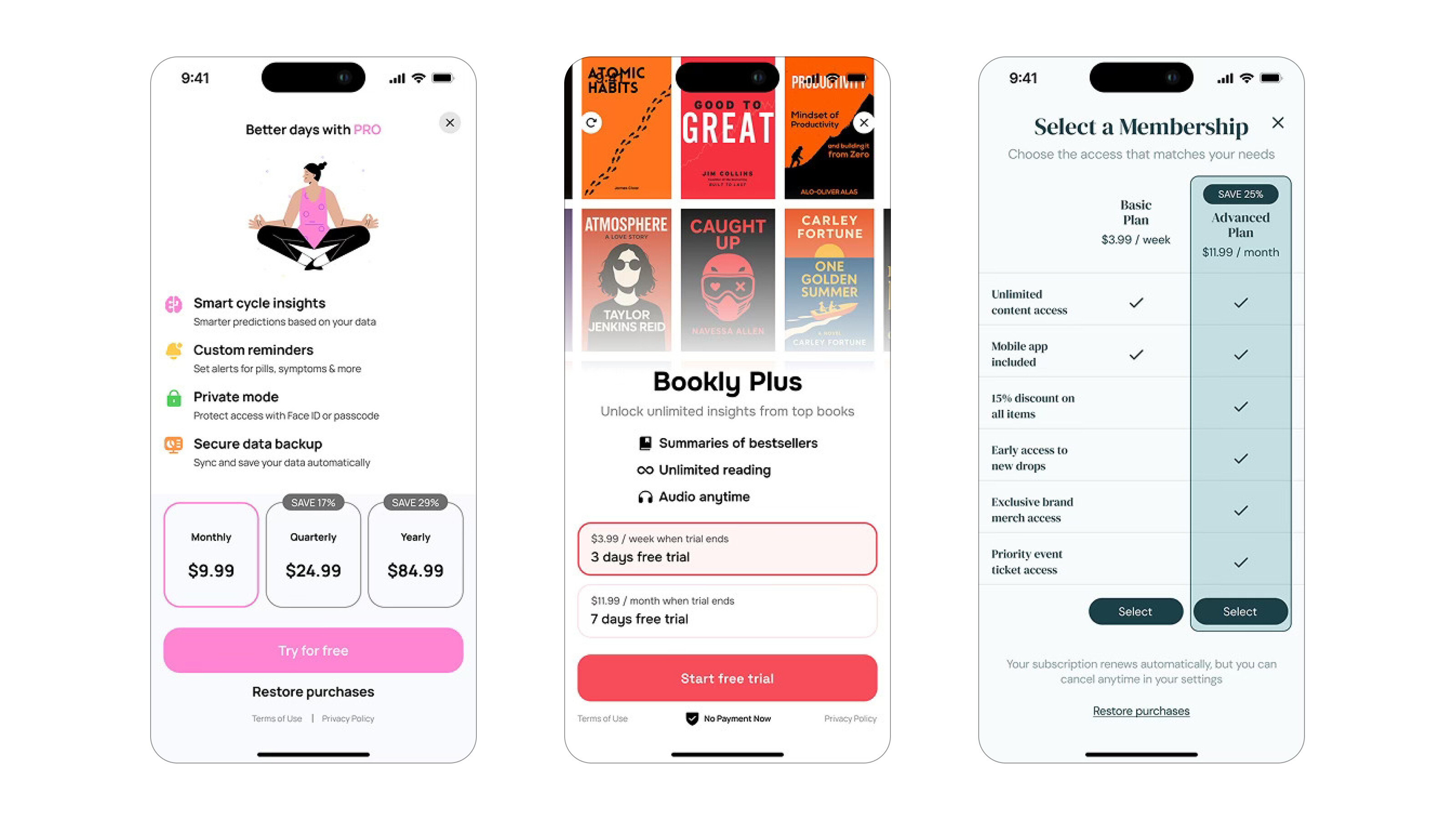 Paywall examples #3